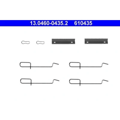 Bilde av ATE 13.0460 0435.2 Tibehørsett, skivebremse belegg PEUGEOT: 306 Hatchback