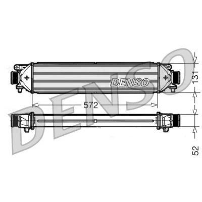 Bilde av DENSO DIT09109 Ladeluftkjøler Aluminium 572x131x52