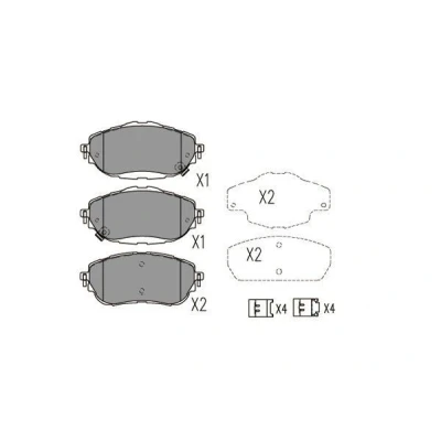 Bilde av KAVO PARTS KBP 9123 Bremseklosser med akustisk slitasjevarsel TOYOTA: Auris Stasjonsvogn, Hatchback, Corolla XI Sedan