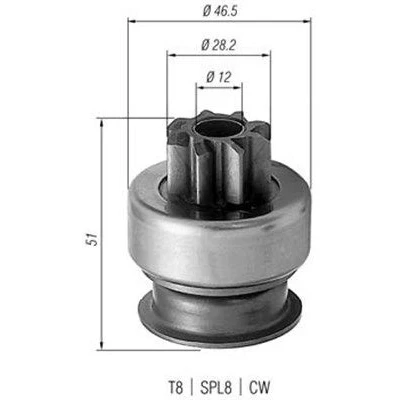Bilde av MAGNETI MARELLI 940113020176 Lite tannhjul, starter
