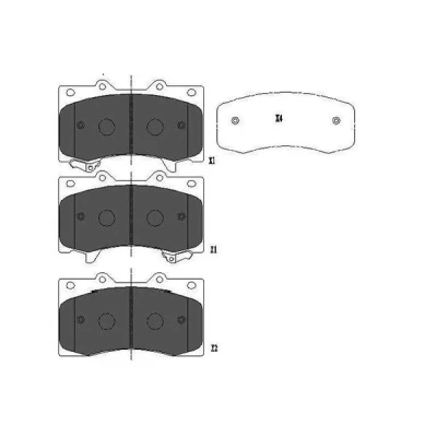 Bilde av KAVO PARTS KBP 6588 Bremseklosser med akustisk slitasjevarsel