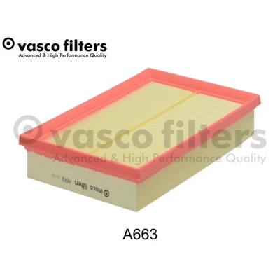 Bilde av DAVID VASCO A663 Luftfilter 50mm 161mm 241mm firkantet Filterinnsats FORD: Transit Connect V408 Van, Grand C Max, Max 2