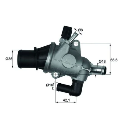 Bilde av MAHLE ORIGINAL TI 163 88 Termostat