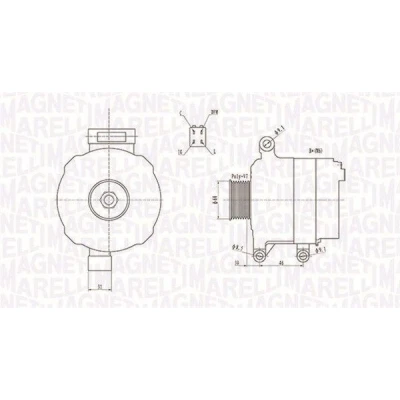 Bilde av MAGNETI MARELLI 063731728010 Dynamo 12V 90A HONDA: CR V 2
