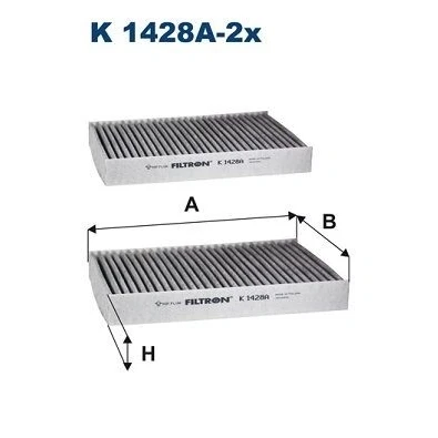 Bilde av FILTRON K 1428A 2x Kupéfilter Karbonfilter 229 165 30 BMW: 5 Touring, Sedan, 7