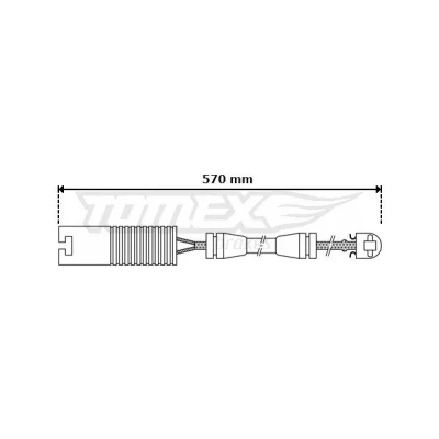 Bilde av TOMEX brakes TX 30 31 Bremsebeleggslitasje framaksel BMW: 7