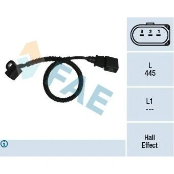 Bilde av Sensor, kamakselposisjon, audi,ford,seat,skoda,vw, 038 957 147 A, G, 045 B, 1100748, 1253755, 3M21 6B