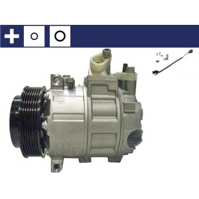 Bilde av MAHLE ORIGINAL ACP 89 000S Kompressor 7SEU17/DCS17 12 PAG 46 R 134a med tetningsring kabelsett MERCEDES BENZ: C Klasse Sedan, T modell