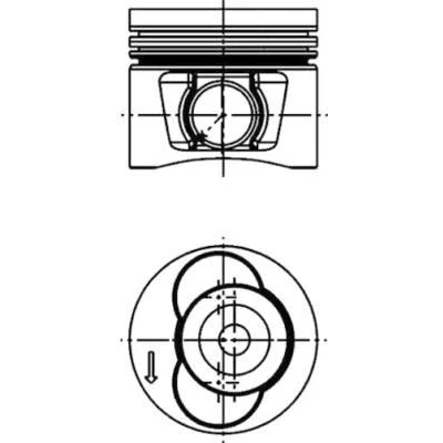 Bilde av KOLBENSCHMIDT 40715600 Motorstempel 81,01