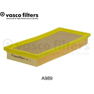 Bilde av DAVID VASCO A989 Luftfilter 41 151 321 firkantet Filterinnsats med integrert gitter FIAT: Doblo II Varebil / Stasjonsvogn, BRAVO 2