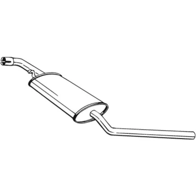 Bilde av Mellomlyddemper, vw transporter buss iv, flak/chassi skåp 023253409S, 044253409F, 074253409C
