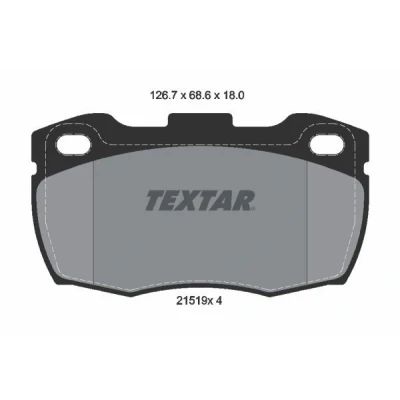 Bilde av TEXTAR 2151901 Bremseklosser ikke klargjort for slitasjeindikator LAND ROVER: Defender Pick up, SUV