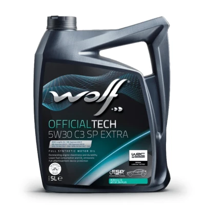 Bilde av Motorolje Wolf Officialtech 5w 30 C2, C3 Sp Extra,5l, Universal