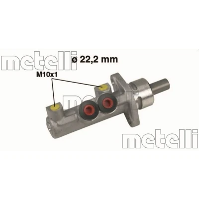 Bilde av METELLI 05 0327 Hovedsylinder 22,20 Aluminium
