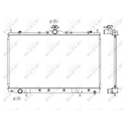 Bilde av NRF 53431 Radiator Aluminium 738 425 16 Kjøleribber loddet