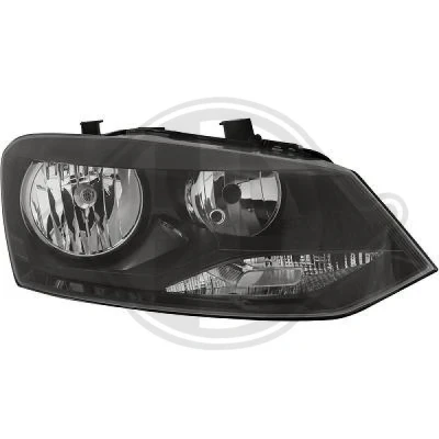 Bilde av DIEDERICHS Frontlykter høyre H7/H7, PY21W, W5W Halogen 2207980 VOLKSWAGEN: Polo V Hatchback