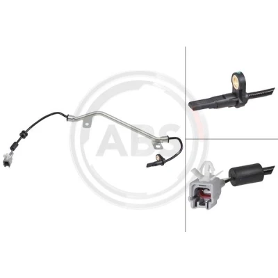 Bilde av A.B.S. 31944 ABS sensor aktiv 620 svart SUBARU: Outback III, Legacy 4
