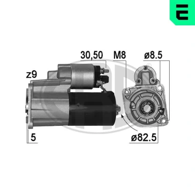 Bilde av ERA 221009A Starter 12 1,1 9 VOLKSWAGEN: Polo IV Hatchback