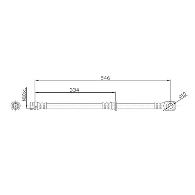 Bilde av METZGER 4110918 Bremseslange 546 MITSUBISHI: PAJERO 3, 4