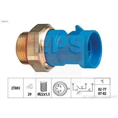 Bilde av EPS 1.850.653 Temperaturbryter, radiator ventilator M22x1,5 Made in Italy OE Equivalent FIAT: Ducato I Flatvogn lastebil/Chassis, Panorama
