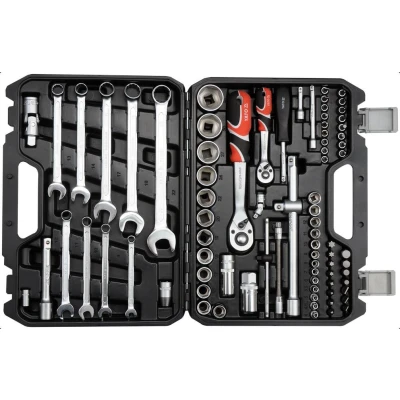 Bilde av YATO YT 12691 Pipesett 82 torx, Krysspor (PH), Pozidriv (PZ), spor, sekskant krom molybdenstål 1/2, 3/8