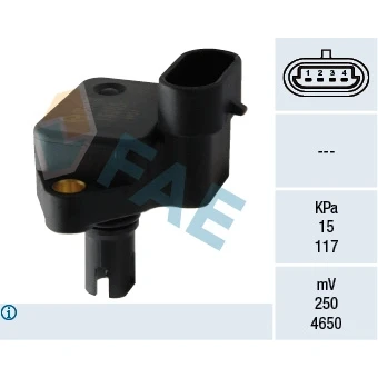 Bilde av Sensor, sugerørtrykk, ford fiesta iv, 1110963, YS6A 9F479 AA