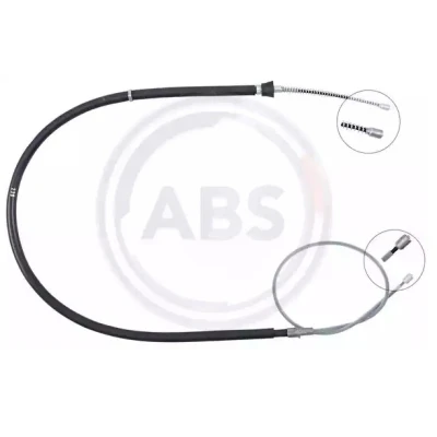 Bilde av Kabel, parkeringsbremse, Bakre venstre, Høyre bak, seat mii, skoda citigo, vw load up, up!, 1S0 609 721E, 1S0609721E