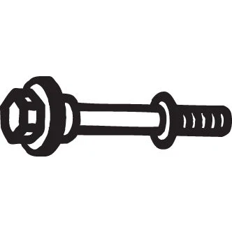 Bilde av BOSAL 258 944 Skrue, eksosanlegg M8 60 HONDA: CIVIC 8 Hatchback, CR V 2, 3