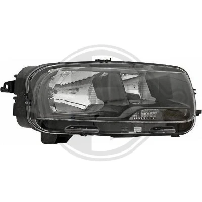 Bilde av DIEDERICHS 4073480 Frontlykter høyre H1/H7 med motor for høydejustering hovedlys