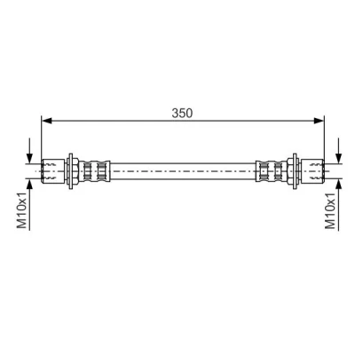 Bilde av BOSCH 1 987 476 552 Bremseslange 315 M10x1 TOYOTA: Camry II Sedan