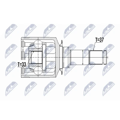 Bilde av Leddsett, drivaksel, Framaksel venstre, mercedes benz gle [w166], gl klass [x164, x166], gls [x166], m [w164, w166], A1643300801,