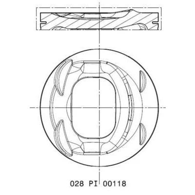Bilde av Stempel MAHLE ORIGINAL 028 PI 00118 002