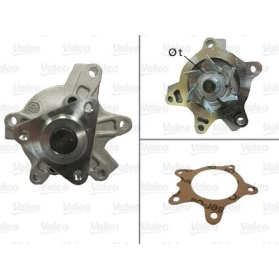 Bilde av VALEO 506848 Vannpumpe uten reimskive med tetning deksel TOYOTA: Prius II Liftback, Yaris I Hatchback