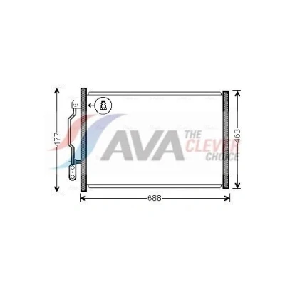 Bilde av PRASCO MSA5605 Kondensator 13,8 Aluminium 647 R 134a
