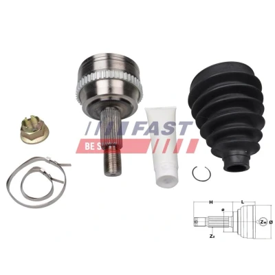Bilde av Leddsett, drivaksel, Hjulside, nissan,opel,renault,vauxhall, 4401720, 4401727, 82 00 169 281, 285, 288, 8200169277,