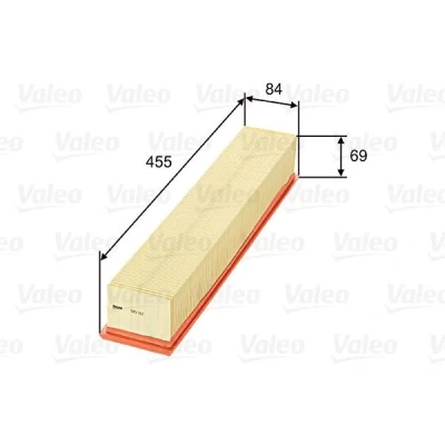 Bilde av VALEO 585312 Luftfilter 69 84 455 Filterinnsats MERCEDES BENZ: C Klasse Sedan, T modell, Coupé