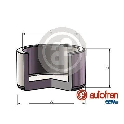 Bilde av AUTOFREN SEINSA D025734 Stempel, bremseklave 30 framaksel ALCON AUDI: A6 C6 Avant, Q7