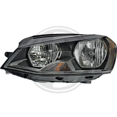 Bilde av DIEDERICHS Priority Parts 2216081 Frontlykter venstre H15, H7/H7 med kjørelys motor for høydejustering hovedlys VOLKSWAGEN: Golf 7