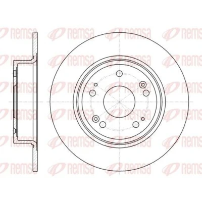 Bilde av REMSA 61278.00 Bremseskiver bakaksel 282, 282 9 5 fullt ut HONDA: ACCORD 8 Kombi,
