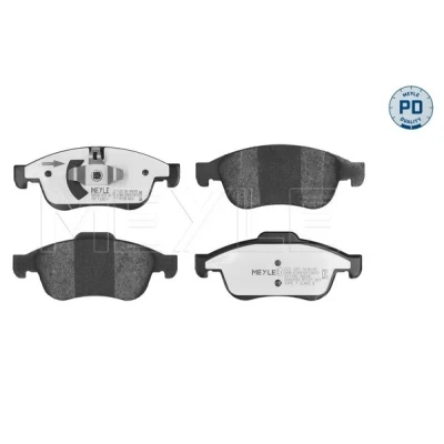 Bilde av MEYLE 025 249 1418/PD Bremseklosser PD Quality framaksel ikke klargjort for slitasjeindikator med antihyle blikk RENAULT: Zoe, MEGANE 3