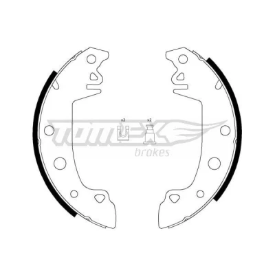 Bilde av TOMEX brakes TX 21 28 Bremsesko bakaksel 42 TALBOT: Simca 1100 Hatchback