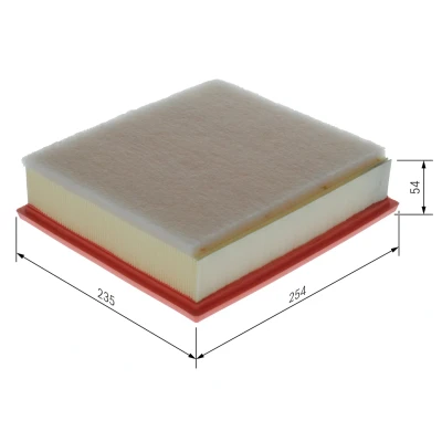 Bilde av BOSCH F 026 400 673 Luftfilter 65 254 234,5 Filterinnsats ISUZU: D Max II Pick up