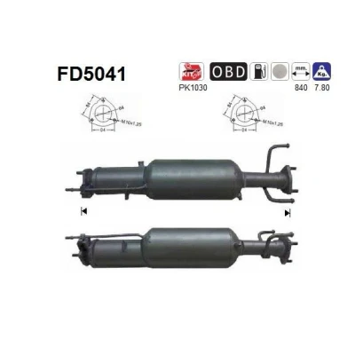 Bilde av AS FD5041 Partikkelfilter Cordierit CHEVROLET: Captiva