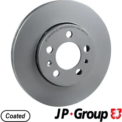 Bilde av JP GROUP 1163109100 Bremseskiver framaksel 256 22 5 ventilert belagt VOLKSWAGEN: Golf 4, Polo V Hatchback, IV AUDI: A1 Sportback