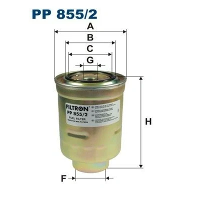 Bilde av FILTRON PP 855/2 Drivstoffilter Påskruingsfilter TOYOTA: Land Cruiser Prado 120, 90, 70 SUV, MAZDA: 6 Sedan