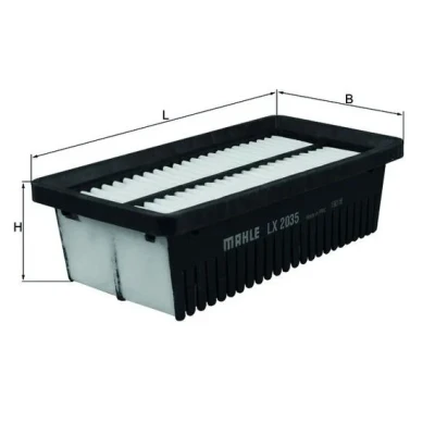 Bilde av MAHLE ORIGINAL LX 2035 Luftfilter 65,0 120 229,5 Filterinnsats