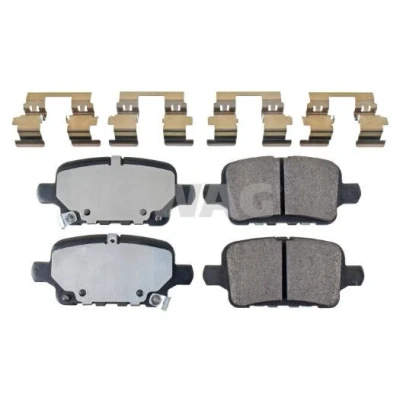 Bilde av SWAG 33 10 7489 Bremseklosser bakaksel med akustisk slitasjevarsel antihyle blikk, festemateriell OPEL: Insignia B Sports Tourer