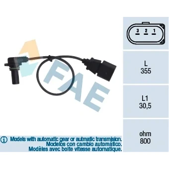 Bilde av Sensor, turtall, audi,seat,skoda,vw, 01M 927 321 B, PC 507