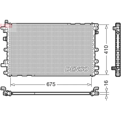 Bilde av DENSO DRM20113 Radiator 675 434 16