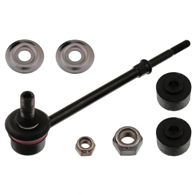 Bilde av FEBI BILSTEIN 42934 Stabstag venstre bakaksel, høyre bakaksel 200 M12 x 1,25, M8 1,25 med mutter, lager, underlagsskiver Stål svart